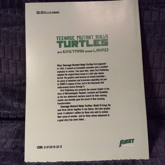 Vintage 1987 Teenage Mutant Ninja Turtles Graphic Novel #2 - Picture 3 of 5